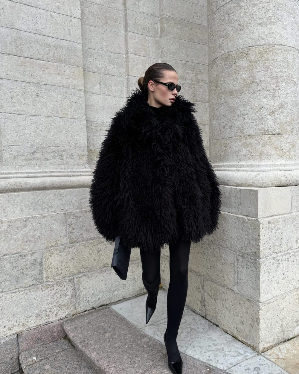 Черная шуба Heat